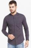 Globus Grey Solid Regular Fit Casual Shirt men