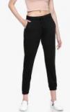 Go Colors Black Solid Coloured Pant Women