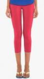 Go Colors Fuchsia Solid Capri Women