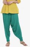 Go Colors Green Solid Salwar Women