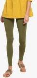 Go Colors Olive Solid Leggings Women