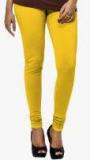 Go Colors Yellow Solid Churidar Women