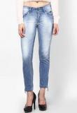 Go Fab Blue Solid Jeans Women