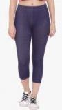 Greenwich Blue Solid Leggings Women