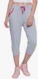 Greenwich Grey Melange Solid Regular Fit Capris Women