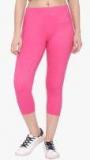 Greenwich Pink Solid Leggings women