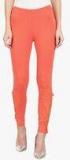 Griffel Orange Solid Legging Women