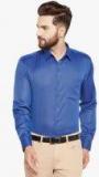 Hancock Blue Slim Fit Solid Formal Shirt Men