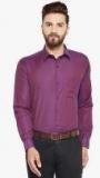 Hancock Purple Slim Fit Self Design Formal Shirt Men