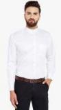 Hancock White Solid Regular Fit Formal Shirt Men