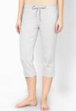 Hanes Grey Solid 3/4Ths Women