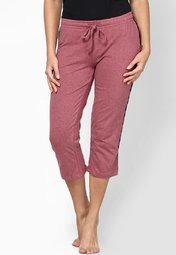 Hanes Maroon Capri Women