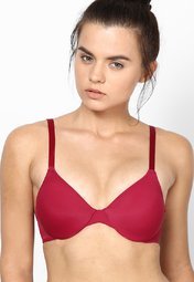 Hanes Red T Shirt Bra Women