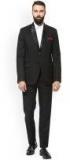 Hangup Black Single Breasted Slim Fit Party Suit Men