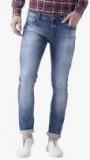 Hangup Blue Mid Rise Skinny Fit Jeans Men