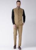 Hangup Khaki Colored Regular Fit Suit Men