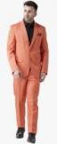 Hangup Peach Solid Suit Men