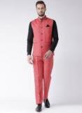 Hangup Red Regular Fit Suit Men