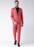 Hangup Red Single Breasted Regular Fit Suit Men