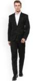 Hangup S Black Regular Fit Single Breasted Formal Suit Men