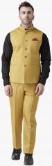 Hangup Yellow Solid Suit men