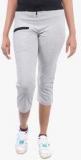 Happy Hours Grey Solid Capri women