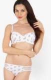 Happy Hours White Printed Lingerie Sets Women