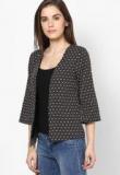 Harpa Black Printed Shrug Women