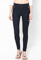 Harpa Navy Blue Jeggings Women