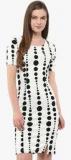 Harpa Off White Printed Bodycon Dress Women