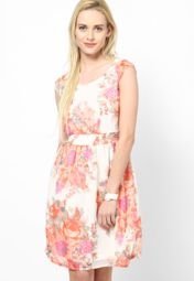 Harpa Printed Peach Dress Women