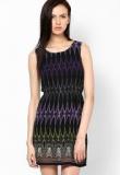 Harpa Purple Printed Shift Dress Women