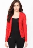 Harpa Red Printed Winter Jackets Women