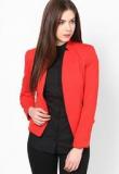 Harpa Red Solid Jacket Women