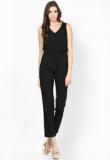 Harpa Solid Black Jumpsuit Women