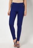 Harpa Solid Blue Jeggings women