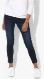 Harvard Blue Skinny Fit Mid Rise Clean Look Jeans Women