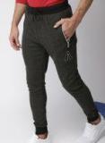 Harvard Charcoal Grey Textured Joggers Men