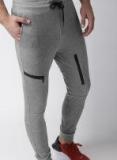 Harvard Grey Solid Joggers Men