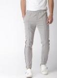 Harvard Grey Solid Regular Fit Trouser Men