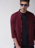 Harvard Red & Navy Blue Checked Casual Shirt Men