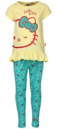 Hello Kitty Yellow Night Suit Girls