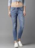 Here&now Blue Mid Rise Skinny Fit Fit Jeans women