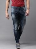 Here&now Blue Mid Rise Skinny Fit Jeans Men