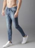 Here&now Blue Skinny Fit Mid Rise Clean Look Jeans Men