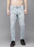 Here&now Blue Tapered Fit Mid Rise Clean Look Jeans Men