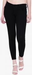 High Star Black Mid Rise Slim Fit Jeans women