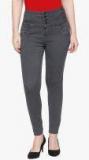 High Star Grey Slim Fit High Rise Clean Look Jeans Women