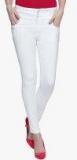 High Star White Slim Fit High Rise Jeans Women