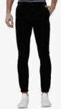 Highlander Black Solid Joggers Men